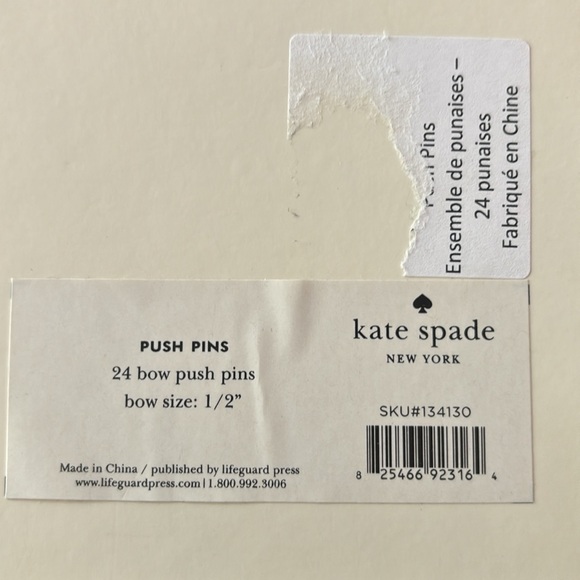 Kate Spade 24 Bow Push Pins - Picture 6 of 6